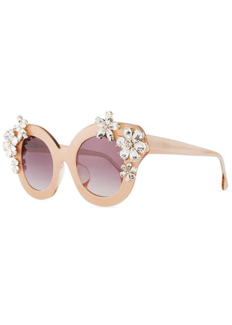 alice and olivia cat eye sunglasses|Alice + Olivia Madison Floral Swarovski® Cat.